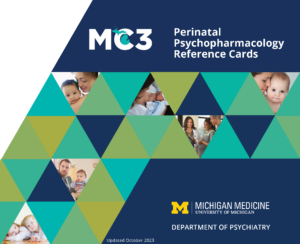 Image of the cover of the MC3 Perinatal Psychopharmacology Cards