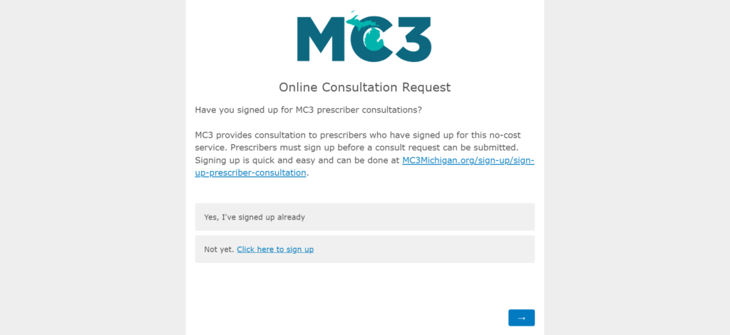 MC3 online consult form