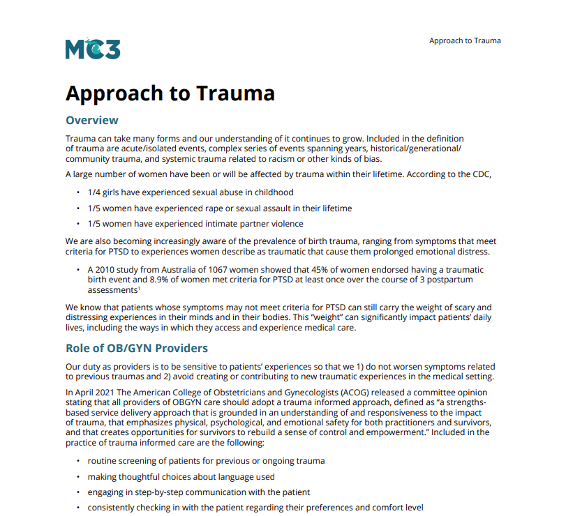 Preview of Approach to Trauma