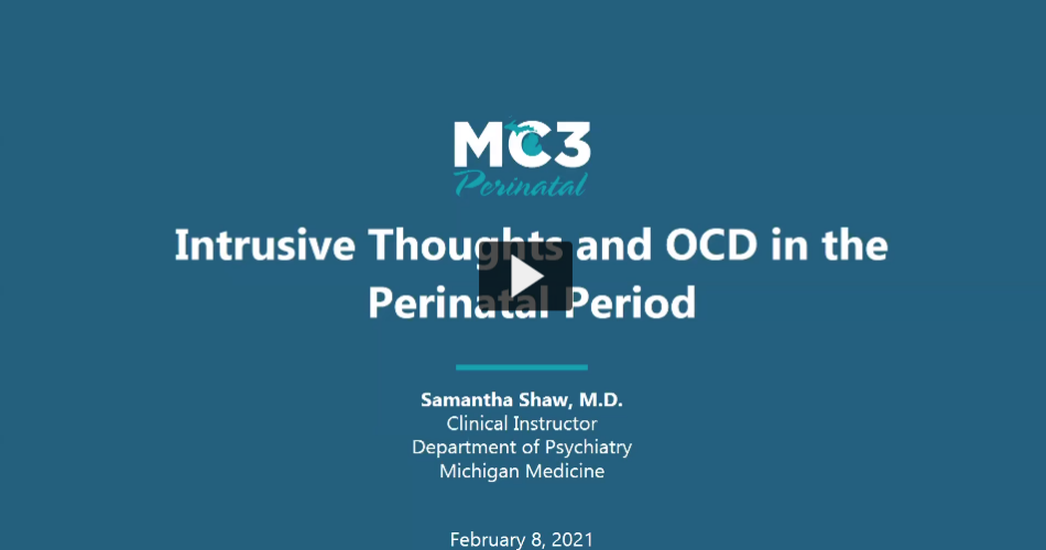 Preview of Intrusive Thoughts and OCD in the Perinatal Period