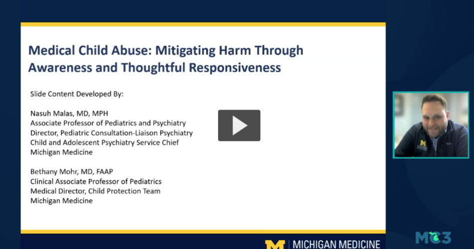 Preview of Medical Child Abuse: Mitigating Harm Through Awareness and Thoughtful Responsiveness