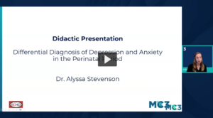 Preview of Differential Diagnosis of Depression and Anxiety in the Perinatal Period