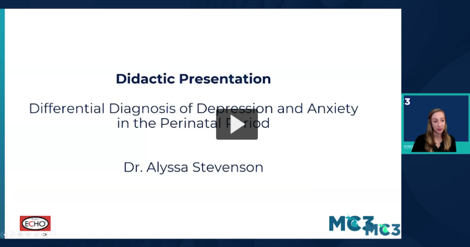 Preview of Differential Diagnosis of Depression and Anxiety in the Perinatal Period