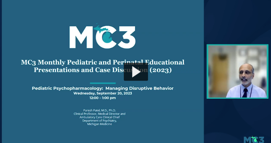 Preview of Pediatric Psychopharmacology: Managing Disruptive Behavior