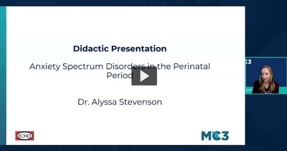 Preview of Anxiety Spectrum Disorders in the Perinatal Period