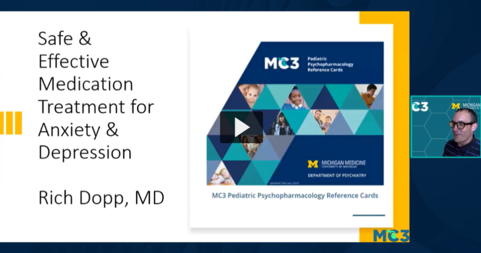 Preview of Pediatric Psychopharmacology: Safe & Effective Medication Treatment for Anxiety & Depression