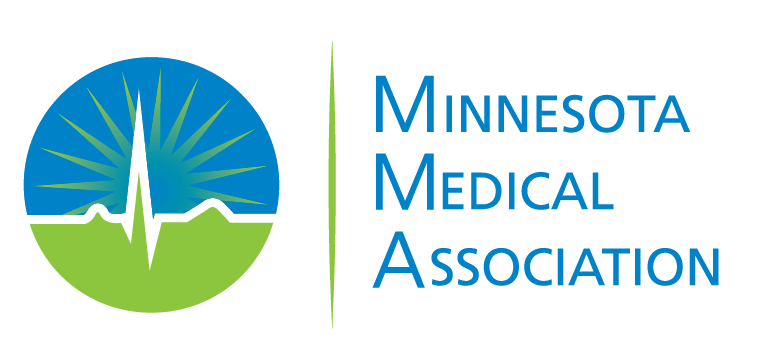 Minnesota Medical Association logo circle with heart rate line