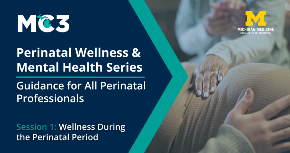 Title slide for Perinatal Wellness & Mental Health Series, Session 1: Wellness During the Perinatal Period