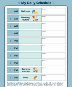 Preview of MC3 Daily Schedule to Address Youth Agitation and Aggression.