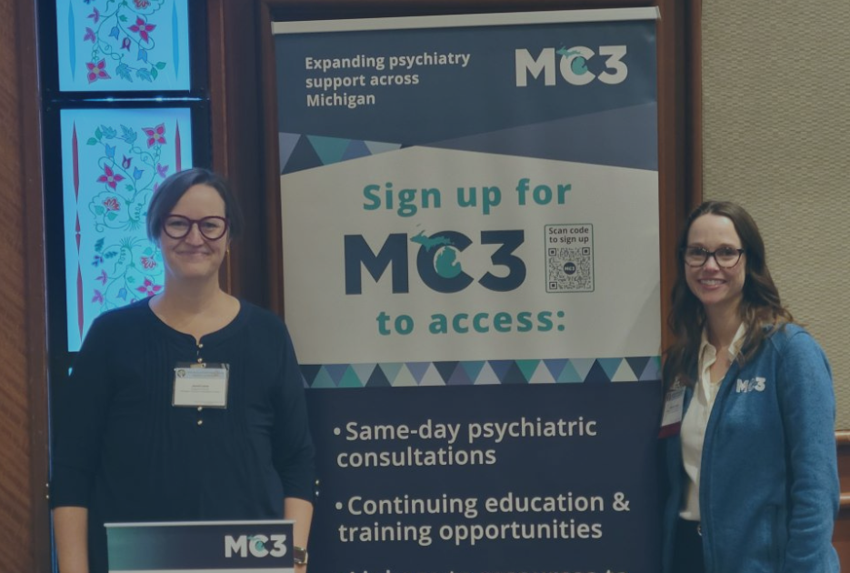 MC3 team members exhibit at an event.
