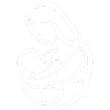 Mother holding a baby icon.