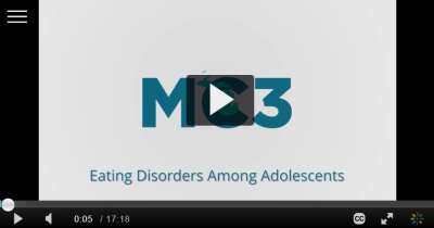 Preview of MC3 Clinical Pearls video Eating Disorders.